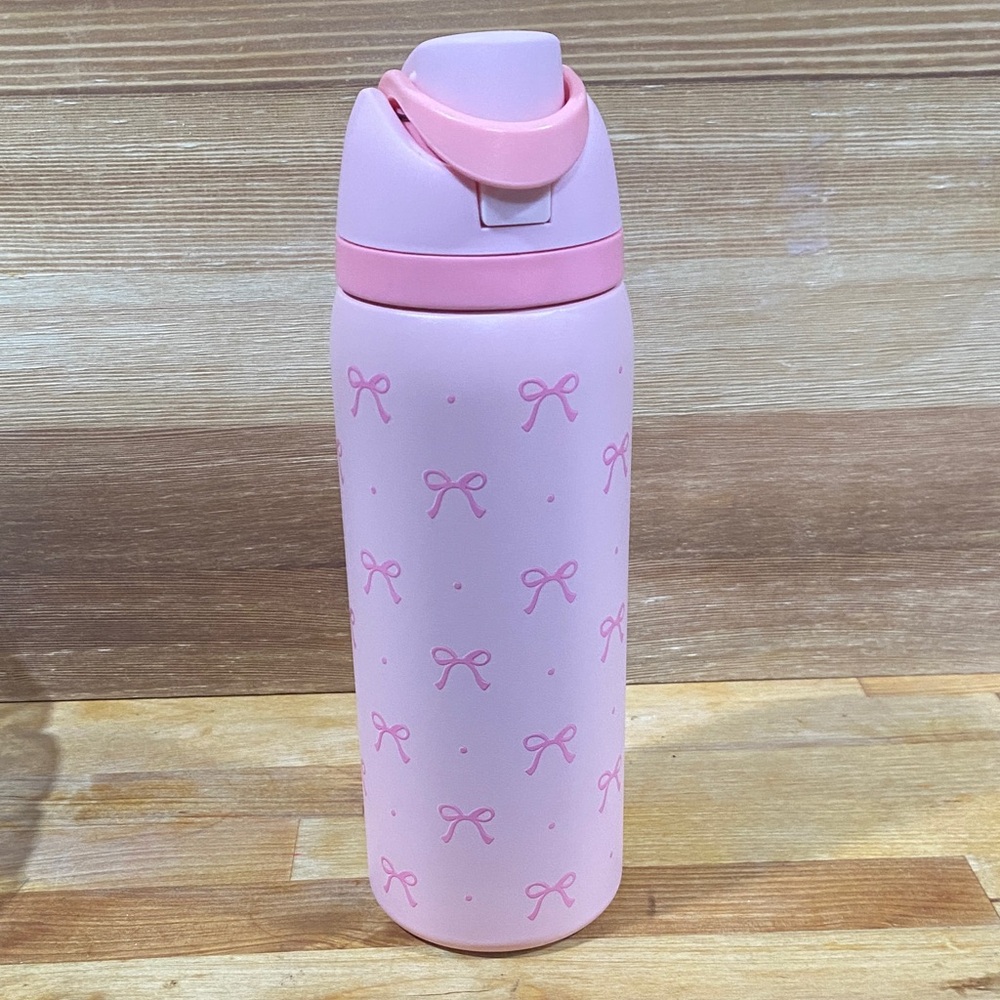 Pink Bow  Water Bottle